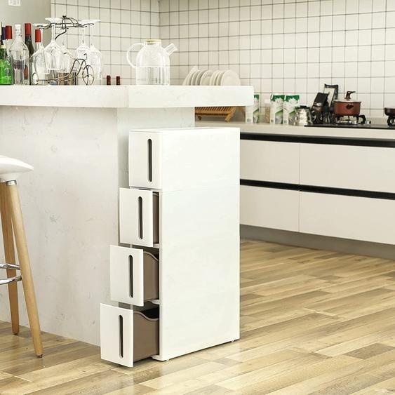 SONGMICS Étagère de niche, Étagère de cuisine, étroite, 45 x 17 x 83 cm