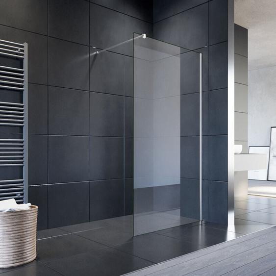 110x200cm Walk in Paroi de douche, nano esg 8mm, Paroi de douche en verre avec stabilisateur - Sonni