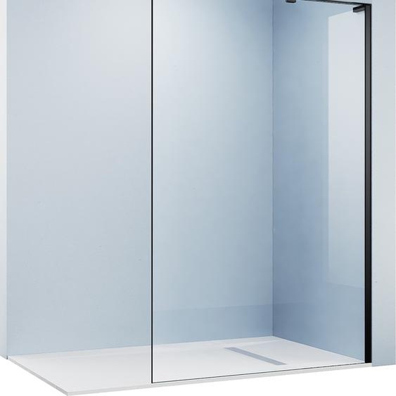 SONNI 120x200cm douche à litalienne,noir,douche à litalienne,paroi de douche,verre NANO,cadre aluminium ESG
