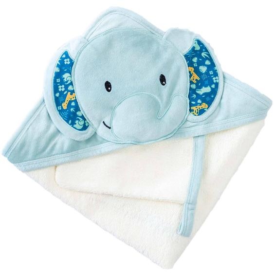 Sortie De Bain Avec Gant Zanimo Bleu