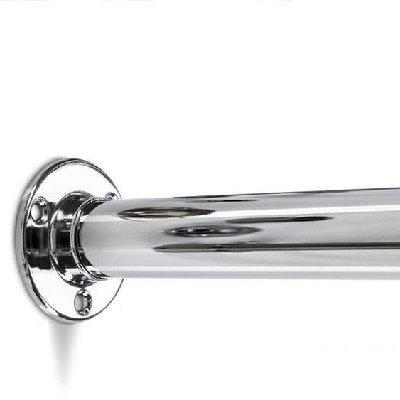 SOTECH 2 pièces Barre de penderie 1000 mm RONDE Ø 25 mm chromée avec 4 paliers de barre