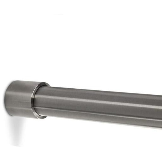 SOTECH 2 pièces Barre de penderie 1160 mm RONDE Ø 25 mm inox avec 4 pièces palier de barre de penderie TUBE