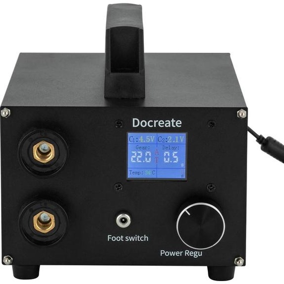 Soudeuse par points, puissance de crête 1400A, écran LCD, noir