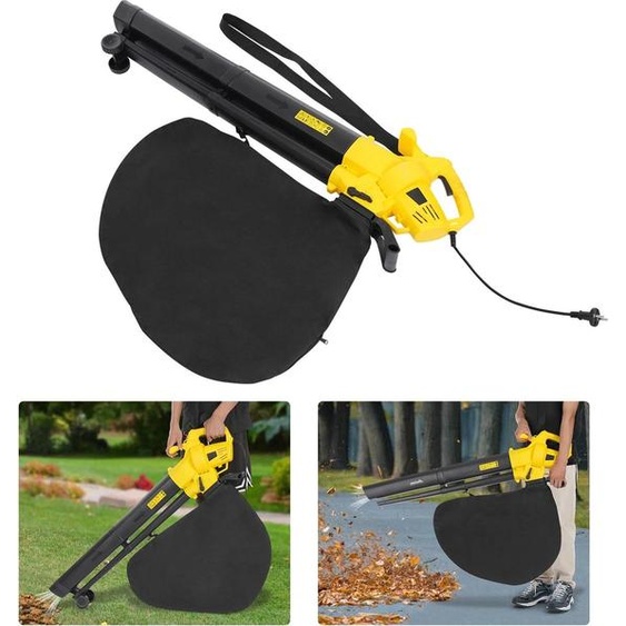 Souffleur à feuilles électrique - Souffleur de jardin - 3000 W - 270 km/h - 15000 tr/min - 32 x 35 cm - 3,14 kg - Nylon