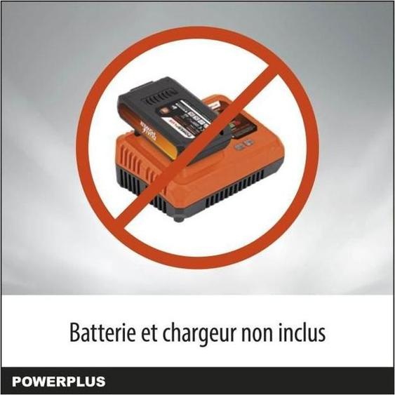 Souffleur à Batterie Powerplus, 20V, 145km/h, 9,5m3/min, Orange et Noir