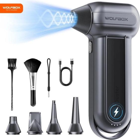 Souffleur dair comprimé électrique - MF100 Air Duster - 150 000 tr/min - Rechargeable - Longue autonomie - Or