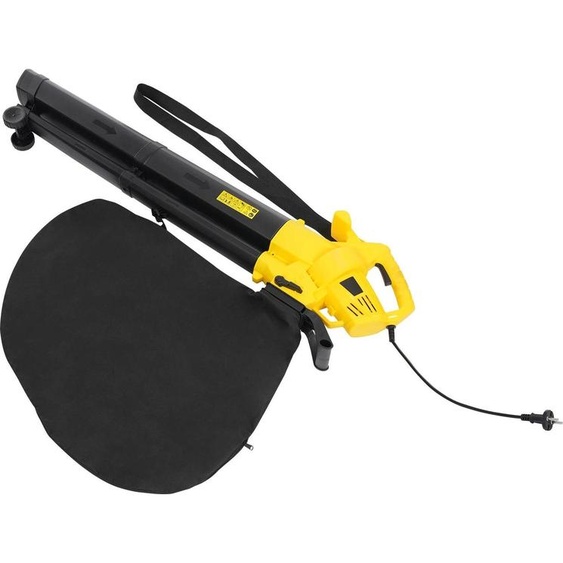 Souffleur de feuilles électrique, fonction double usage, design portatif, jaune