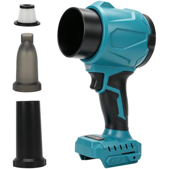 Souffleur de feuilles sans fil, 180 miles par heure, compatible avec les batteries Makita 18V, couleur jaune