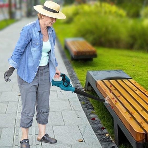 Souffleur de feuilles sans fil - 400 CFM - Fonctionne sur batterie - Léger - Pour lutilisation en jardin et pour déneiger