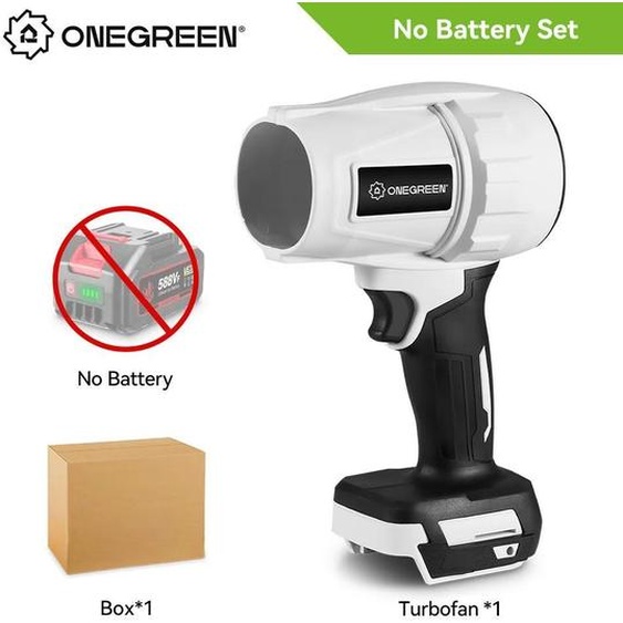 Souffleur de feuilles sans fil - Appareil portatif sans fil - Moteur sans balais - 2000 W - 15 000 tr/min - 200 m/s - Sans batterie - Braun