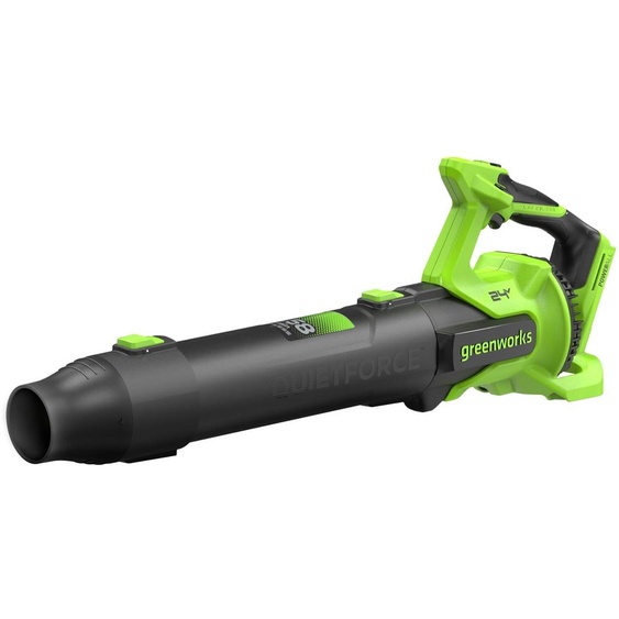 Souffleur de feuilles sans fil Greenworks 24V, équipé dun moteur sans balais, avec un débit dair de 14,58 m³/min, modèle 2