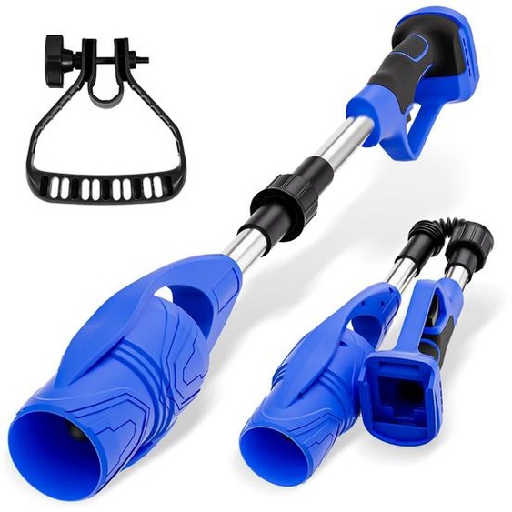 Souffleur de feuilles sans fil, pliable, 63 m/s, 600 CFM, 18 V, couleur bleue