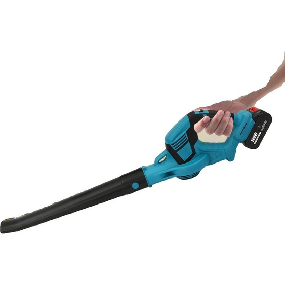 Souffleur de feuilles sans fil, vitesse de lair de 144 km/h, débit dair de 680 m³/h, vitesse de rotation de 18800 tr/min, autonomie de 60 minutes, batterie au lithium de 4,0 Ah incluse