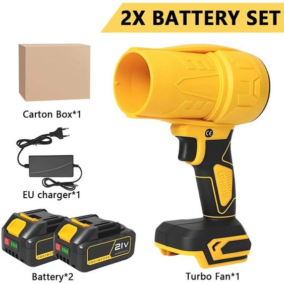 Souffleur de feuilles sans fil - X50 - 3500 W - Moteur sans balais - 350 m/s - Batterie incluse - Marque Braun