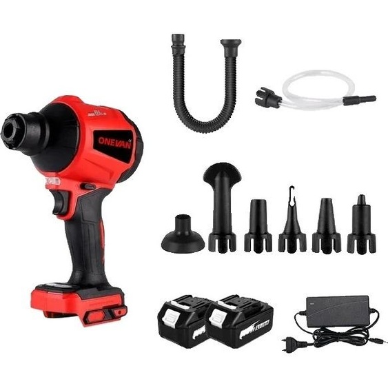 Souffleur de poussière, puissance 1500W, design sans fil, 2 batteries EU Plug