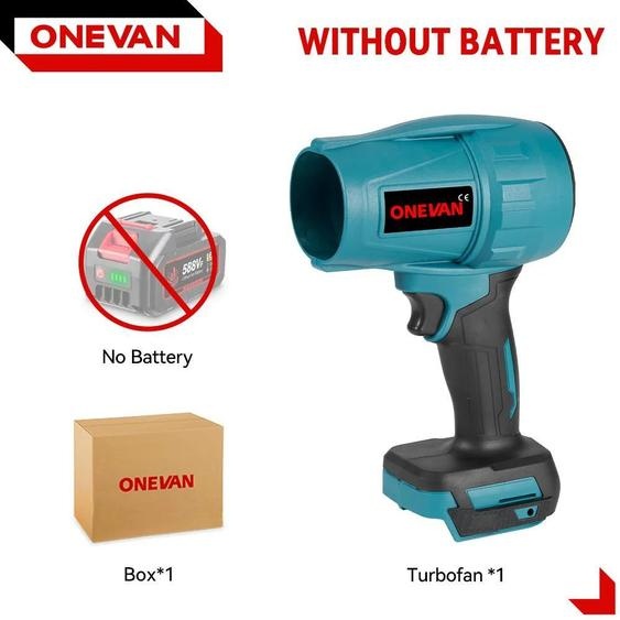 Souffleurs dair et souffleurs de feuilles - Souffleur à main Turbo - Sans fil - 150 m/s - 1200 W - Système de batterie 18 V - Sans batterie - Or