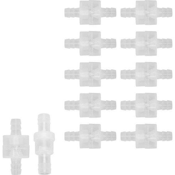 Soupape de décharge unidirectionnelle en plastique, jetable, pour tuyaux de 8 mm. Fonction anti-refoulement