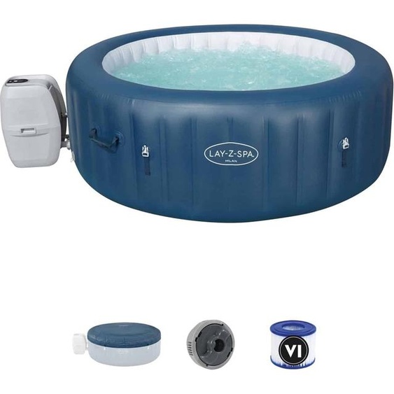 Spa Gonflable Lay-Z Milan Bestway, 4/6 Places, Rond