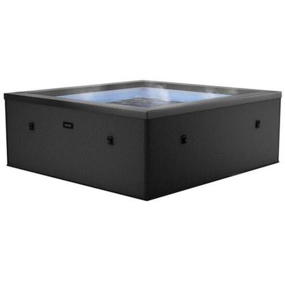 Netspa - Spa semi-rigide Idaho - 6 places Coloris Pebble Blanc 140 Airjets massants