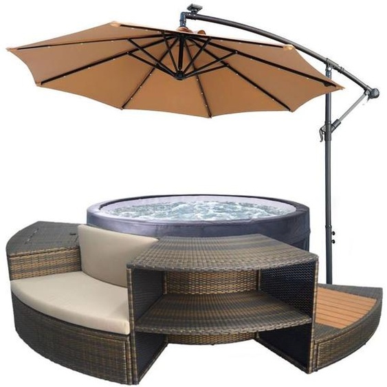 Spa semi rigide NetSpa VITA + 5 Mobiliers + Parasol