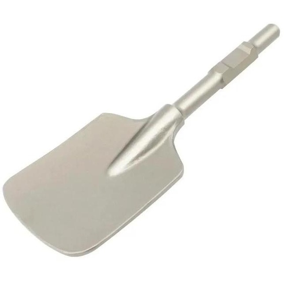 Spatule - Burin - Acier chromé 40Cr - 3 x 44 x 13,5 cm - Pour travaux de construction et daménagement paysager - Argent