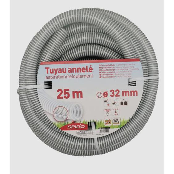 Centrale Brico - spido - Tuyau en pvc armé souple à spirales 7 m ø 32 mm