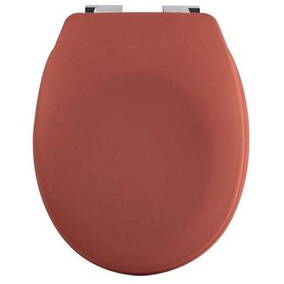 Spirella - Abattant wc Thermo dur avec frein de chute neela Terracotta mat - Charnières abs Chromé