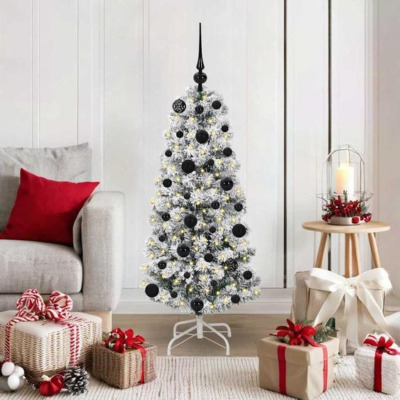 Stabli Möbel Arbre de Noël artificiel pliable vert et blanc 120 cm - Arbres de Noël artificiels CC1429645 2parcel