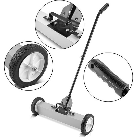 STAHLWERK Balayeuse magnétique MBK-18 ST avec largeur de 457 mm Capacité de 15 kg