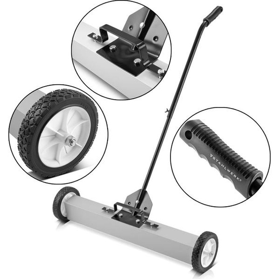 STAHLWERK Balayeuse magnétique MBK-30 ST avec largeur de 762 mm Capacité 20 kg