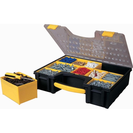 Stanley 1-92-749 boîte à outils/petites pièces Polycarbonate Noir, Jaune