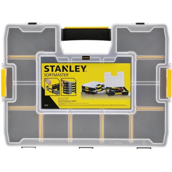 Stanley CUBIX 1-94-745 boite à outils Boîte pour petites pièces Noir, Transparent, Jaune