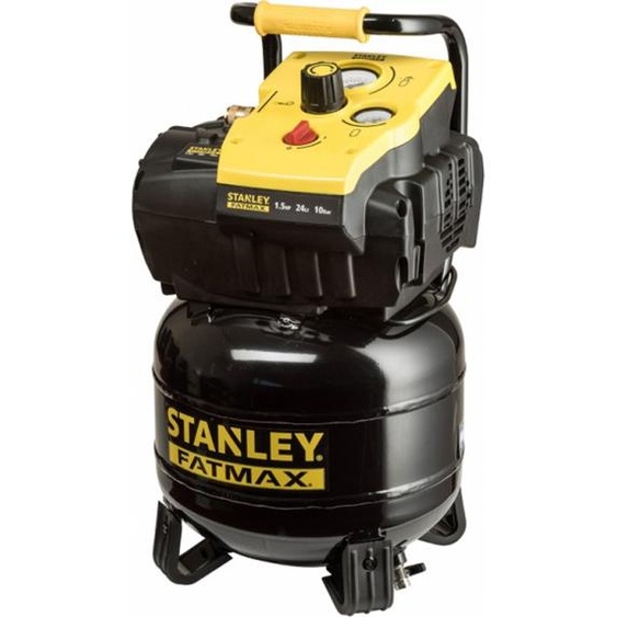 Stanley Fatmax Compresseur dair FMXCM0021E - TAB 200/10/24V - 24L/10Bar - Raccord rapide européen - Compresseur sans huile - Métal - Jaune/noir
