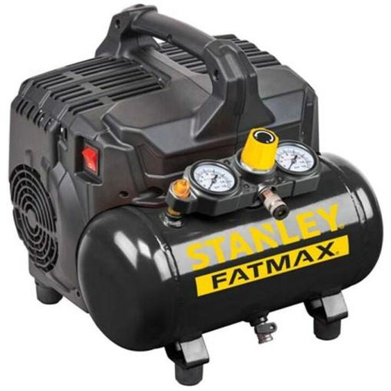 Stanley - Fatmax Compresseur professionnel, compresseur dair sans huile, compresseur silencieux, horizontal, 1 ch, 8 bar, cuve 6 l
