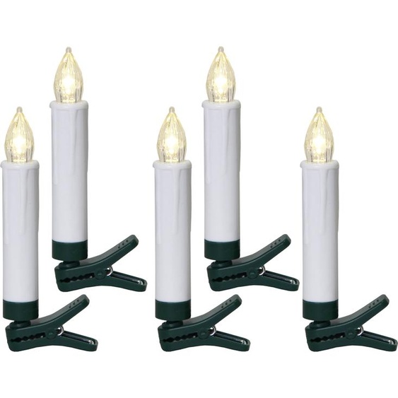 STAR Trading Bougies LED pour sapin de Noël sans fil BASIS 10 BS ww extérieur