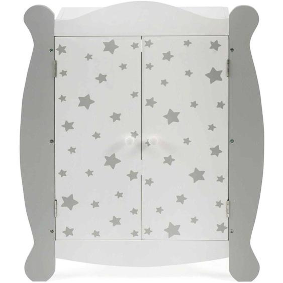 Stars - Armoire À Poupées Blanc Et Gris