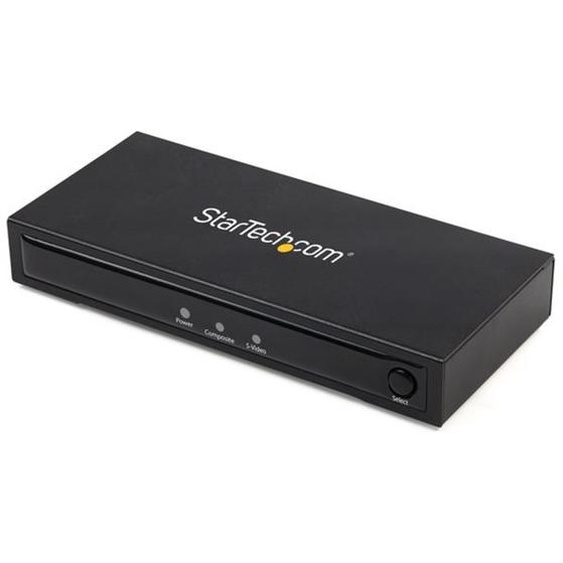 StarTech.com Convertisseur vidéo composite et S-Video vers HDMI avec audio - 720p, Convertisseur vidéo actif, Noir, Plastique, CE, FCC, REACH, 1280 x