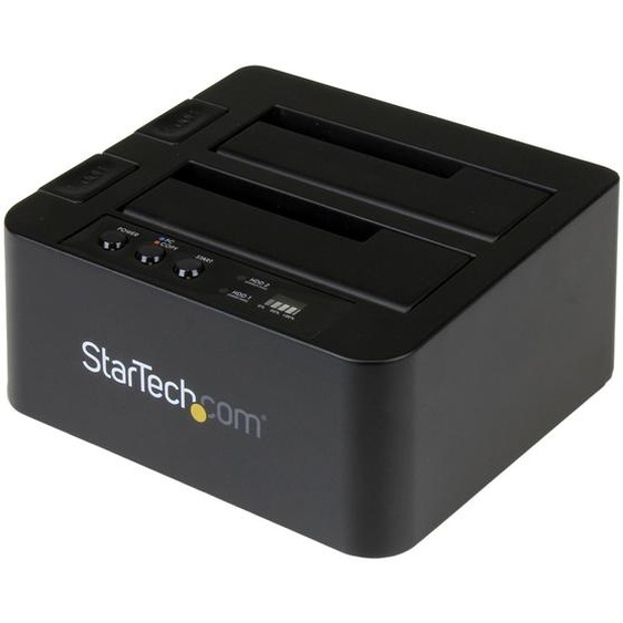 StarTech.com Duplicateur USB 3.1 (10 Gb/s) autonome pour disques durs SATA 2,5 ou 3,5, Duplicateur hdd, 2 copies, USB 3.1, Noir, Plastique, USB Type