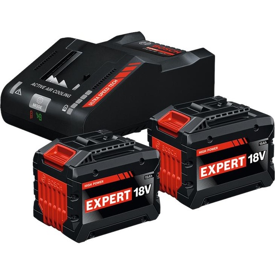 Starter set 2 batteries EXBA 18V-150 + 1 chargeur EXAL 18V-160 BOSCH EXPERT 1600A0373Z