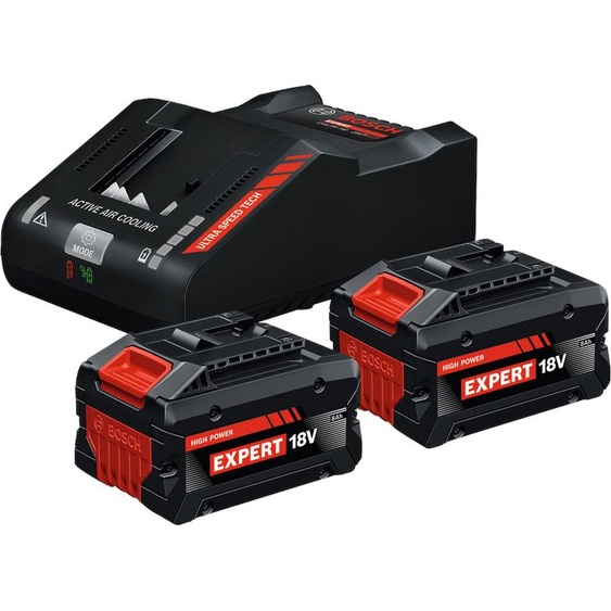 Starter set 2 batteries EXBA 18V-80 + 1 chargeur EXAL 18V-160 BOSCH EXPERT 1600A0373T