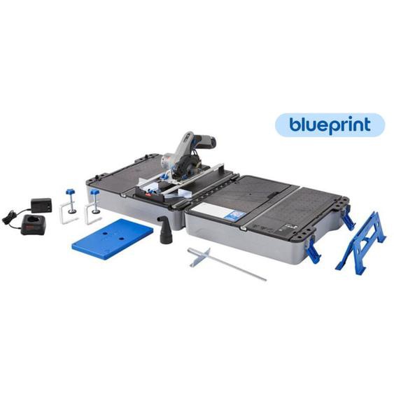 Dremel - Station de sciage mobile avec scie circulaire sans fil CS12V-S1C, 1x 2,0 Ah et chargeur