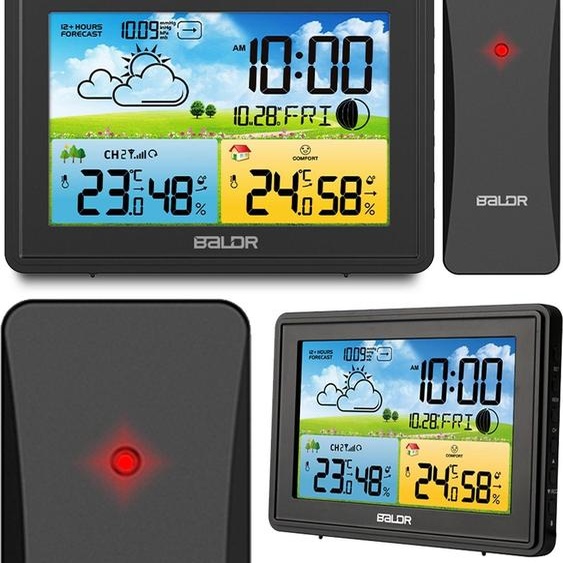 Station météo avec écran BD-908 noir