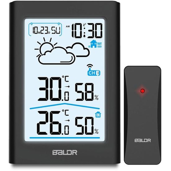 Station météo avec écran BD-911 noir