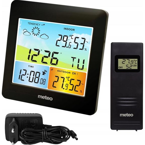 Station Météo Dcf Meteo Sp202 Avec Affichage Météo Et Capteur Externe