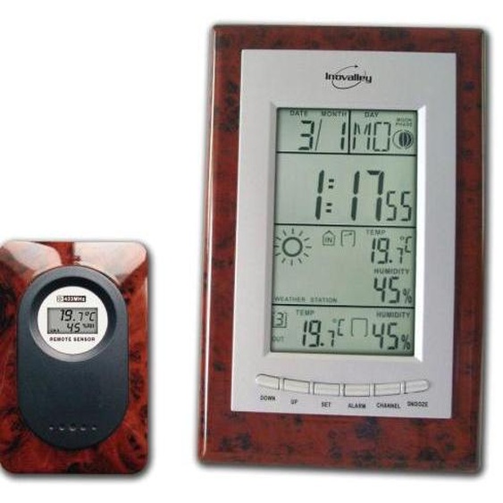Station météo écran LCD loupe dorme