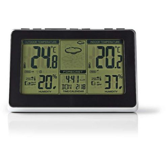 Station météo | Intérieur et extérieur | Sonde météo sans fil incluse | Prévisions météo | Affichage de lheure | Ecran LCD | Fonction réveil