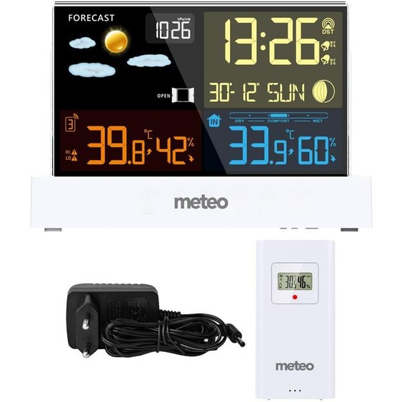 Station météo METEO SP110B avec DCF, blanche