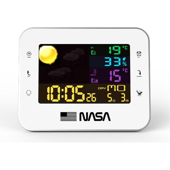 Station météo sans fil NASA WS500 avec capteur extérieur pour laffichage de la température et de lhumidité de lair