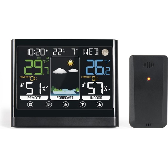 Station météo tactile avec écran LCD couleur