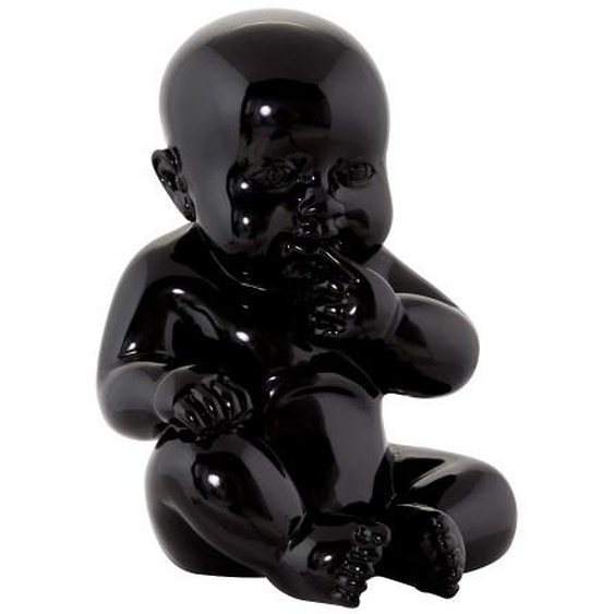 Statue design bébé assis - Zion - Noir
